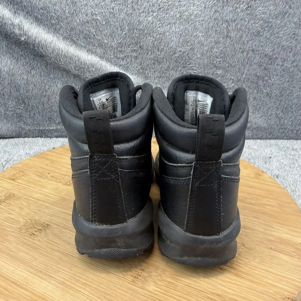 Nike Manoa LTR Shoes Boys Size 11C Black Winter Boots Toddler BQ5373-001